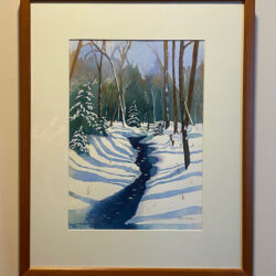 A Snowy Stream by Esther Donlon - Local Artist Gallery
